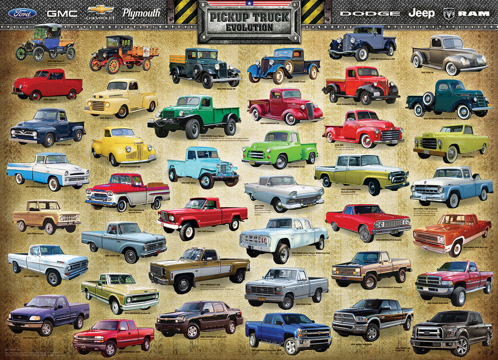 'PICKUP TRUCK EVOLUTION' PUZZLE