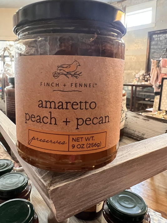 Amaretto, Peach, Pecan Jam