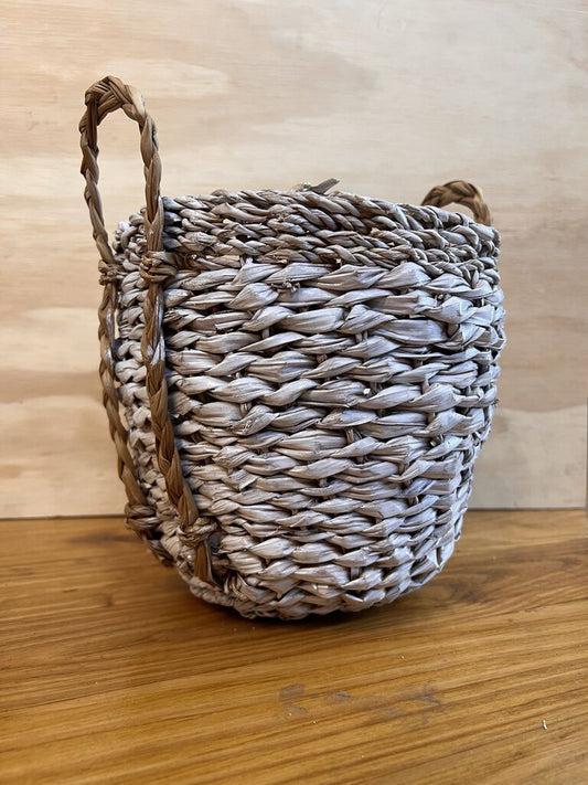 Two Tone Seagrass Basket