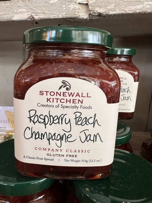 Raspberry Peach Champagne Jam