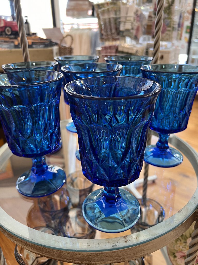 Noritake Blue Goblet