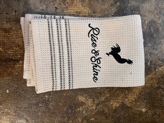 RISE AND SHINE DISH TOWEL