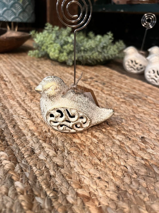 IRON BIRD PLACE CARD HOLDER