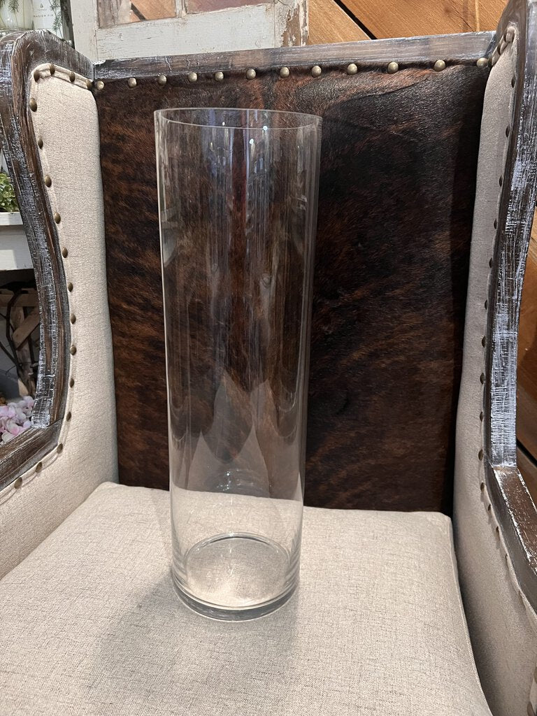 GLASS CYLINDER VASE