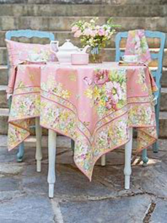 Charming Rose Cafe Cloth