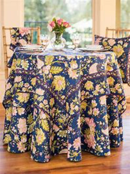 Meridian Blue Topper Tablecloth