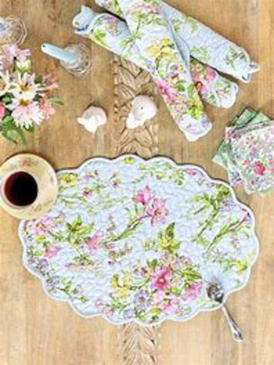 Graceful Garden Aqua Placemat