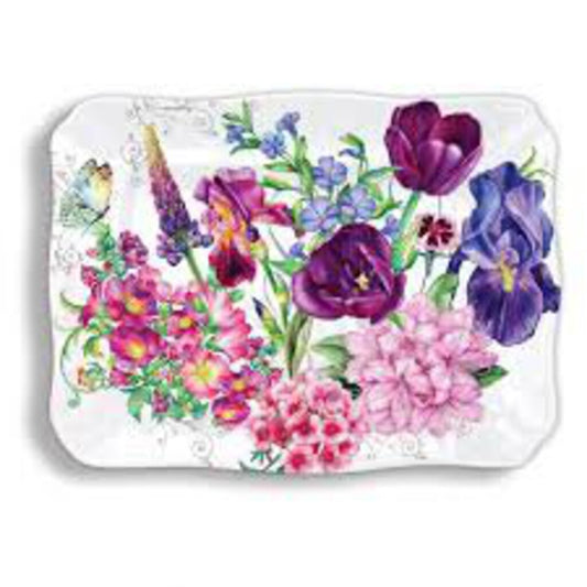 Deborah's Garden Melamine Platter