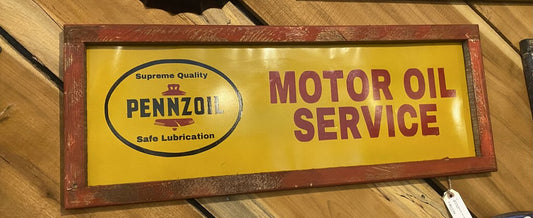 PENNZOIL MOTOR OIL METAL SIGN