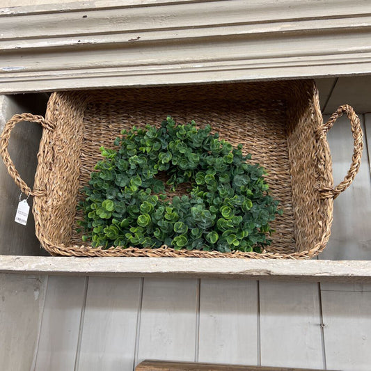 Handwoven Seagrass Basket w/Handles