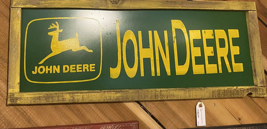 JOHN DEERE METAL SIGN