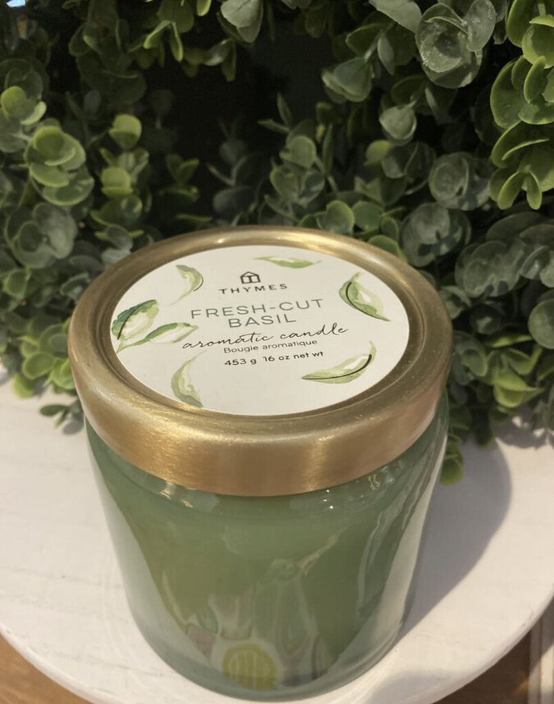 CANDLE FRESH CUT BASIL SCENTED