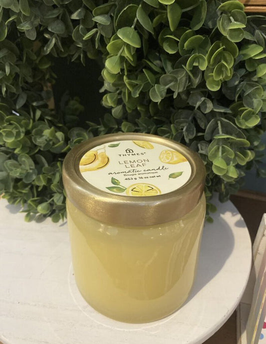 CANDLE LEMON LEAF SCENTED