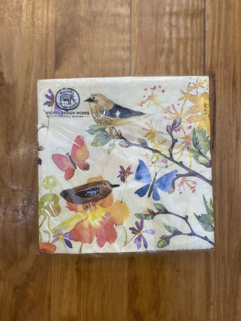 Birds & Butterflies Luncheon Napkins