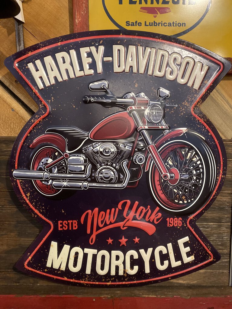 HARLEY DAVIDSON 'MOTORCYCLE' METAL SIGN