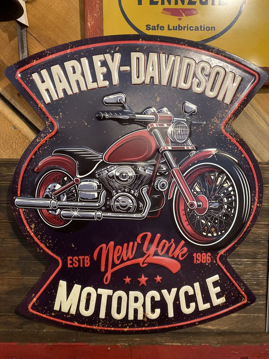 HARLEY DAVIDSON 'MOTORCYCLE' METAL SIGN