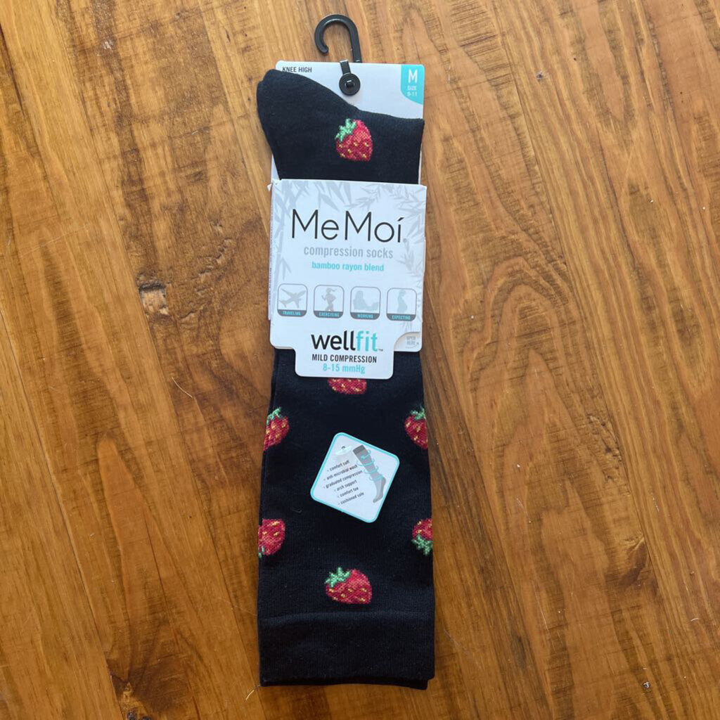 Strawberry Field Compression Socks