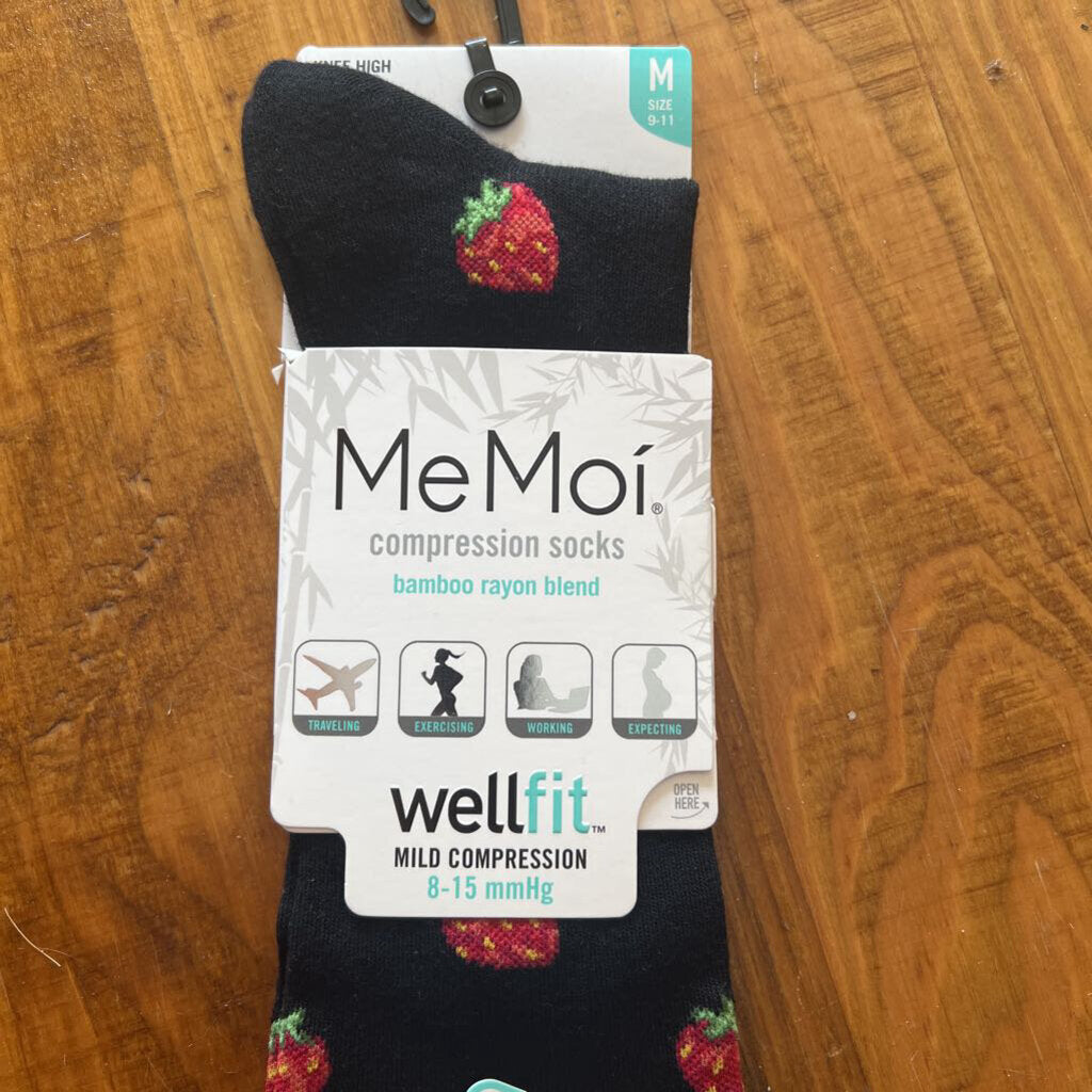 Strawberry Field Compression Socks