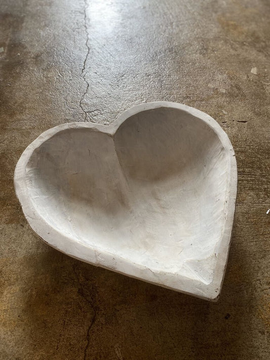 WOOD HEART BOWL