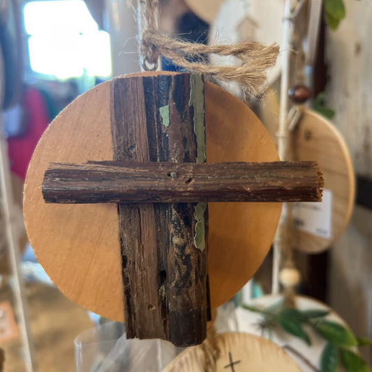 HANDMADE CROSS ORNAMENT