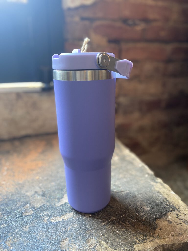 FLIP STRAW HANDLE TUMBLER