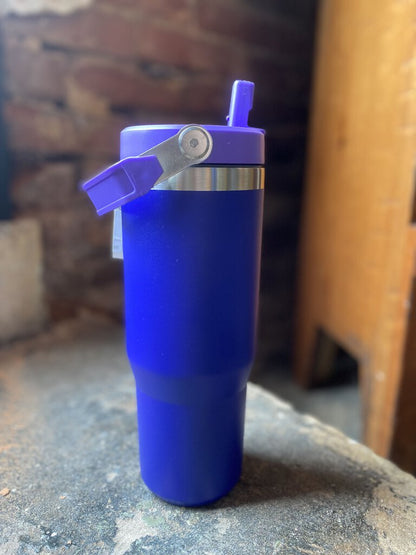 FLIP STRAW HANDLE TUMBLER