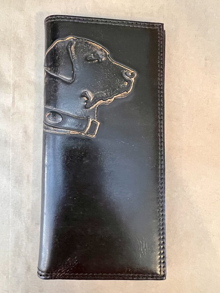 LAB DOG BURNISHED WALLET