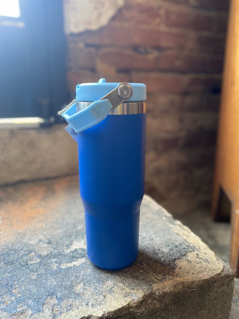 FLIP STRAW HANDLE TUMBLER