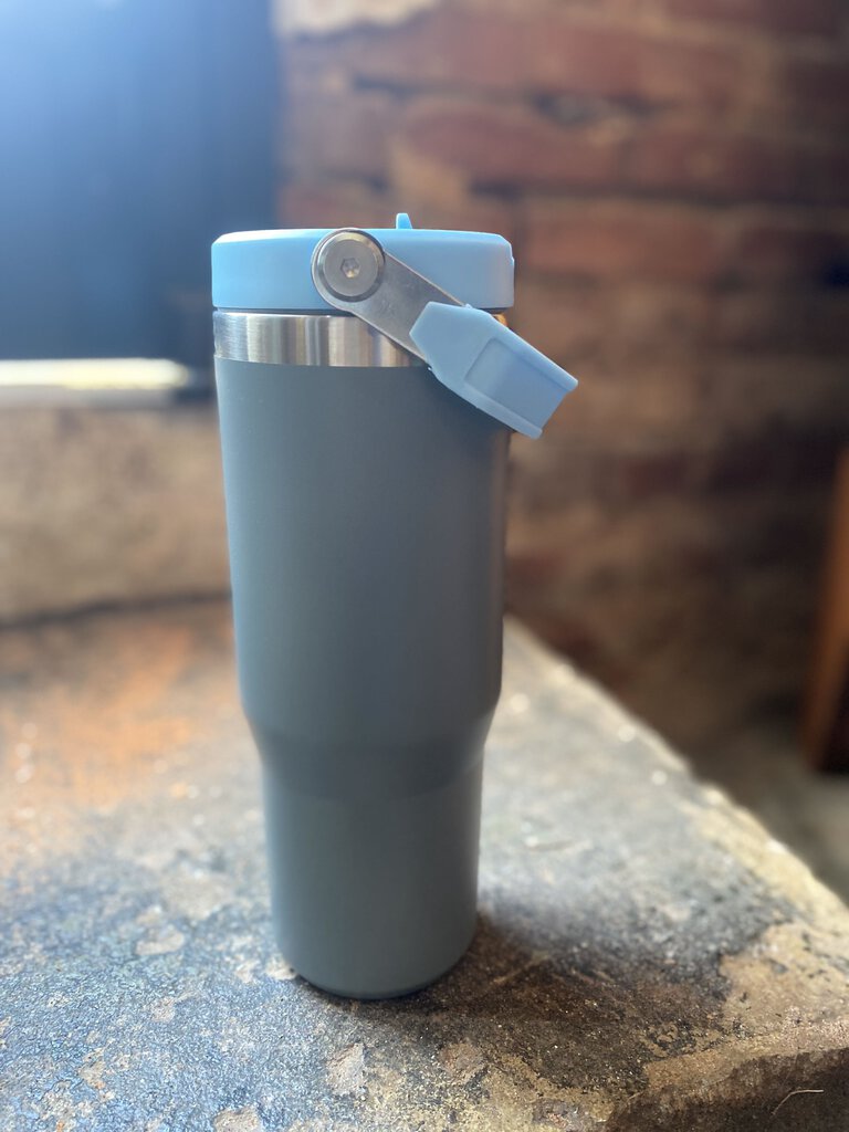 FLIP STRAW HANDLE TUMBLER