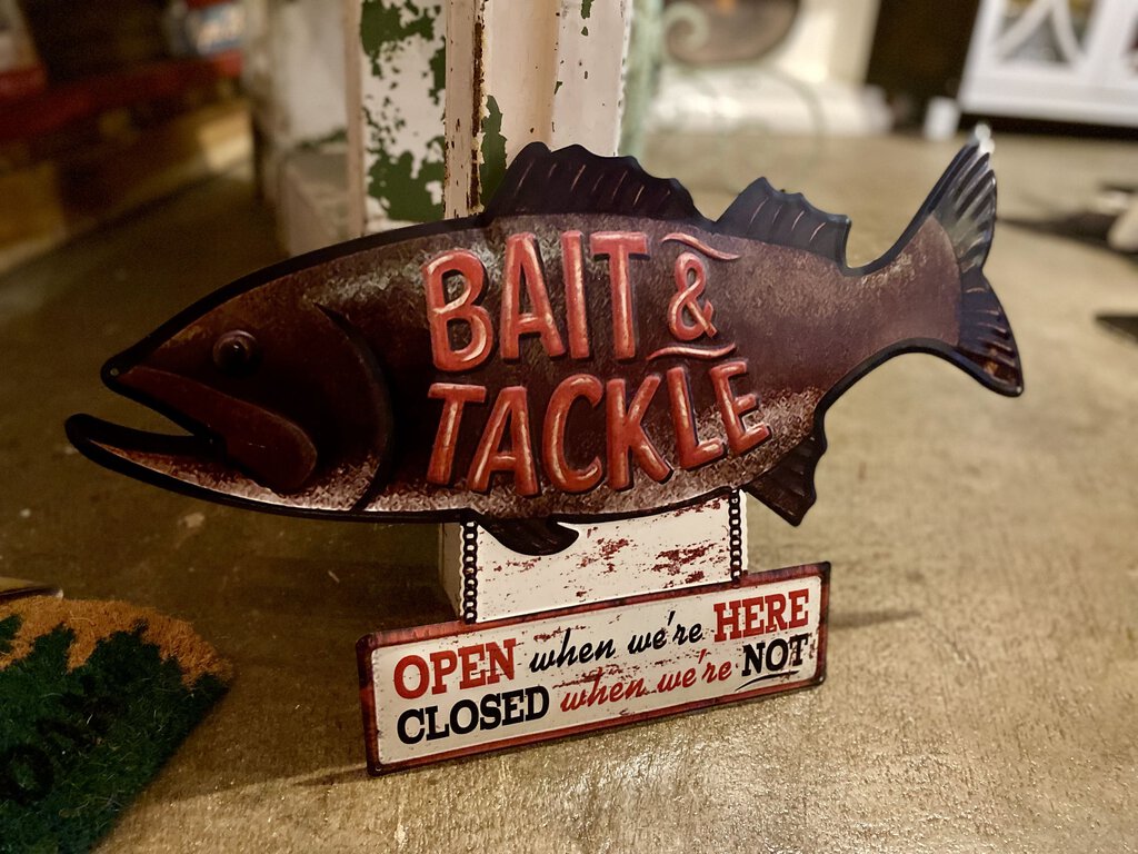 BAIT AND TACKLE SIGN