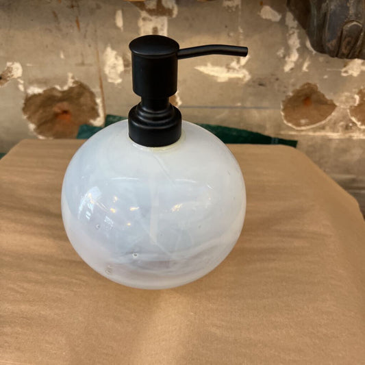 Marbled Glass Soap Dispenser