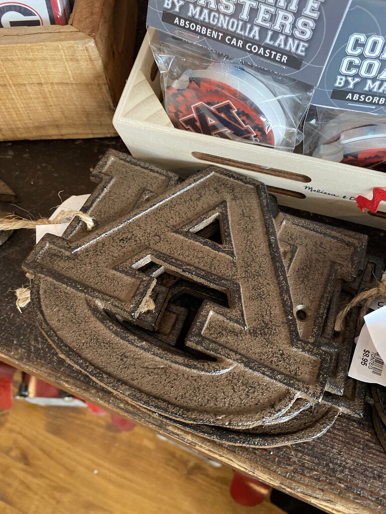 CAST IRON AUBURN LOGO PLAQUE