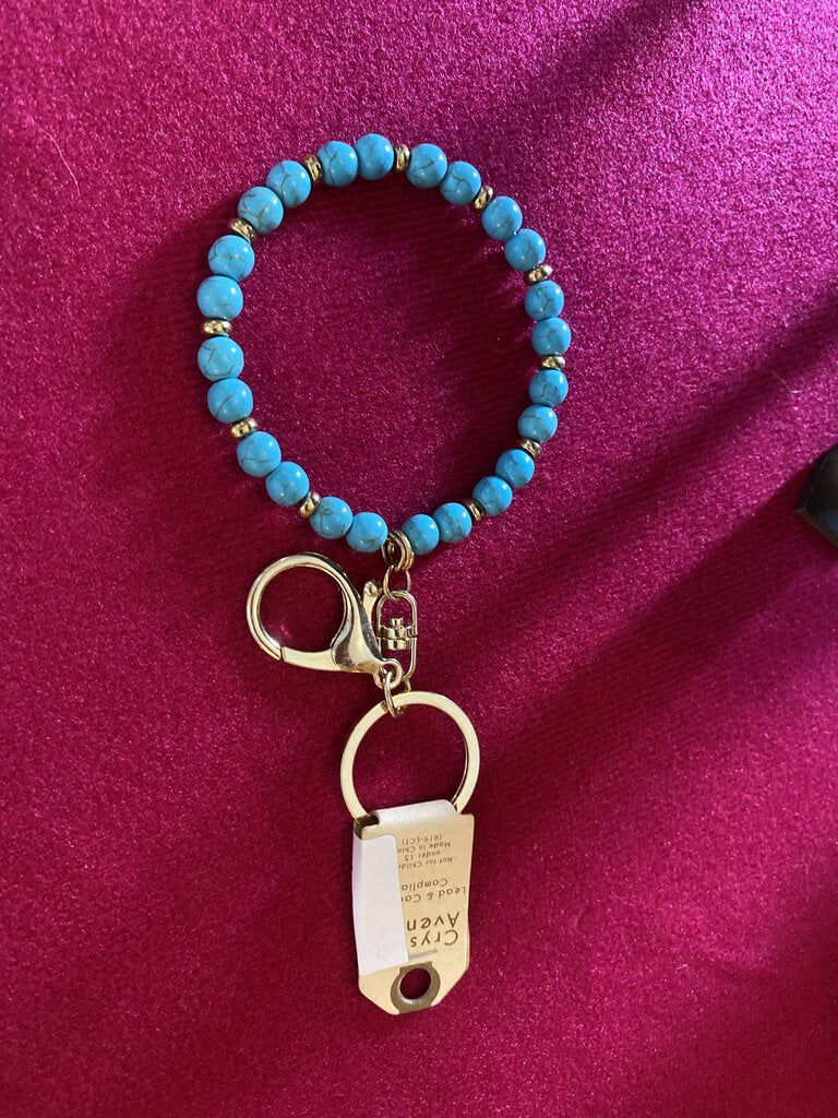 MARBLE BEADED KEY CHAIN