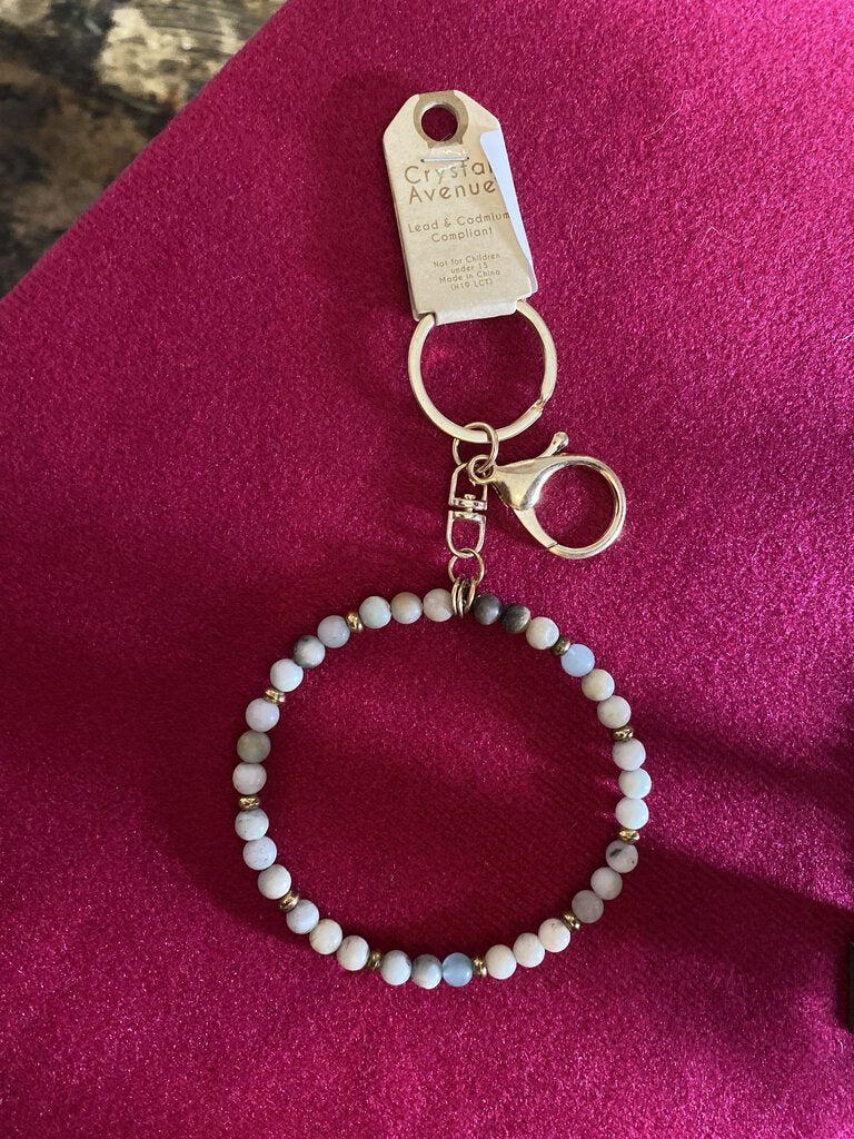 MARBLE BEADED KEY CHAIN