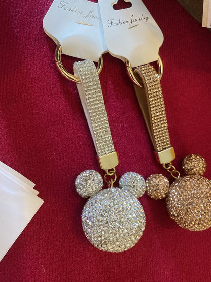 RHINESTONE KEY CHAIN