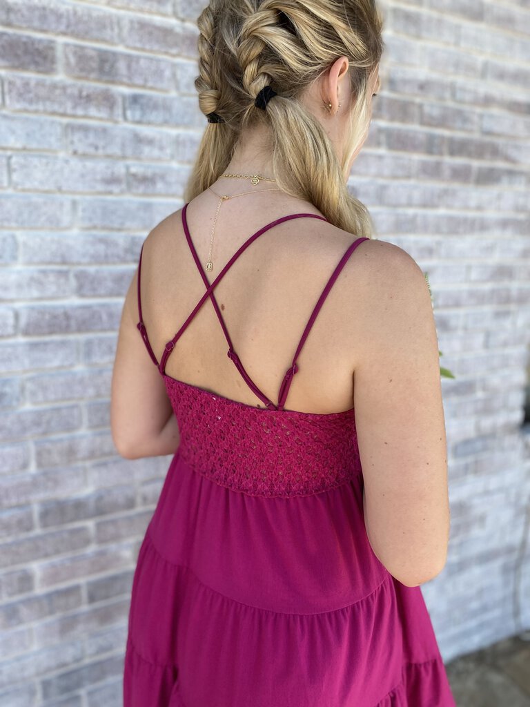 LACE CAMI - MAGENTA