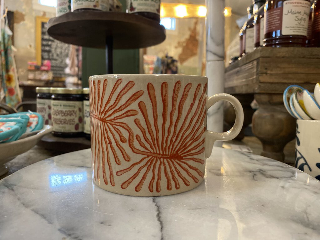 MUG WITH ABSTRACT DESIGN