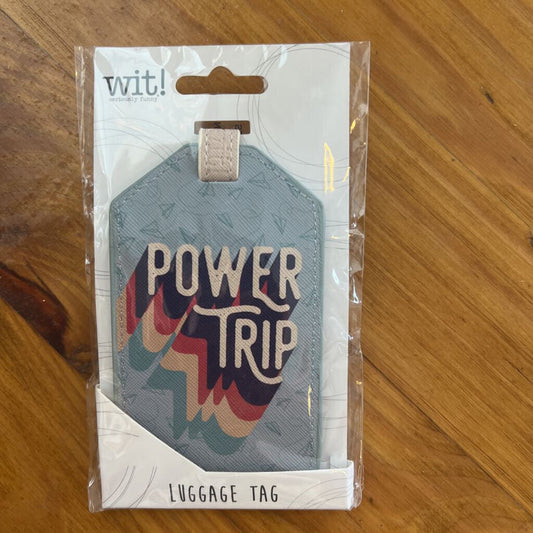 Power Trip Luggage Tag