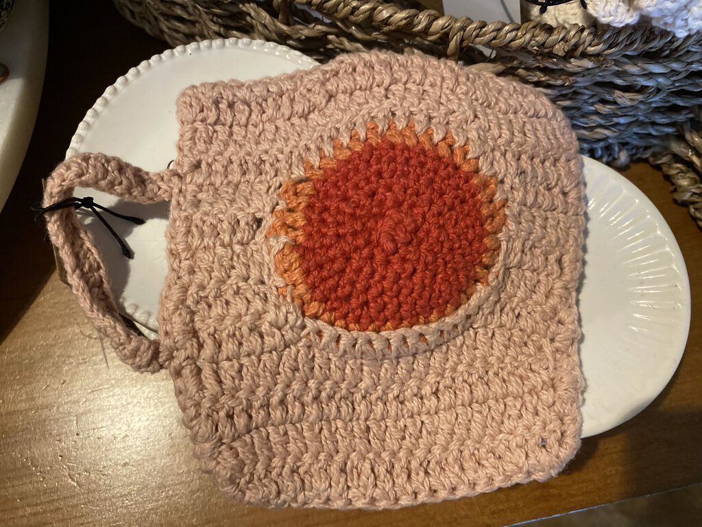 CROCHETED MUG SHAPED COASTER