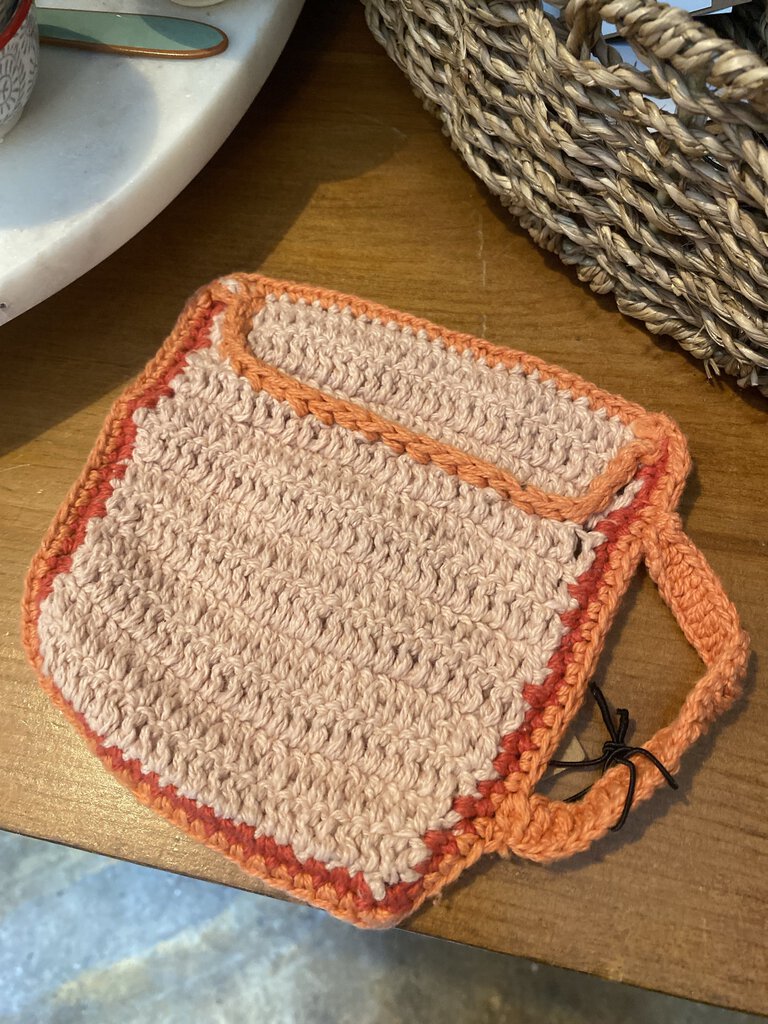 CROCHETED MUG SHAPED COASTER