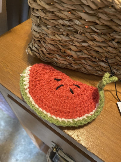 CROCHETED FRUIT SHAPED DISH SCRUBBER