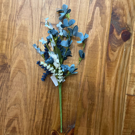 COUNTRY. BLUE FLOWER STEM