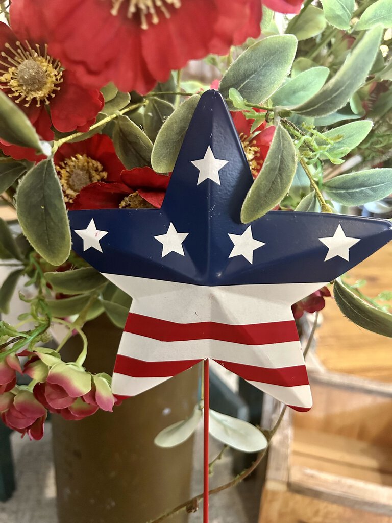 METAL AMERICAN FLAG OUTDOOR STAKE