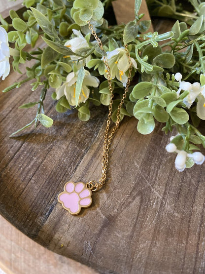 PAWPRINT PENDANT NECKLACE