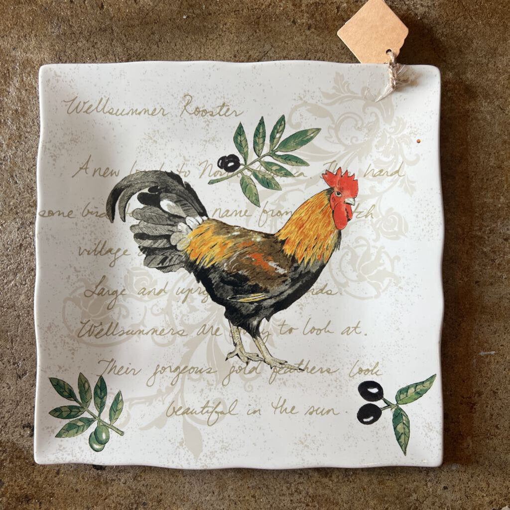 ROOSTER PLATE