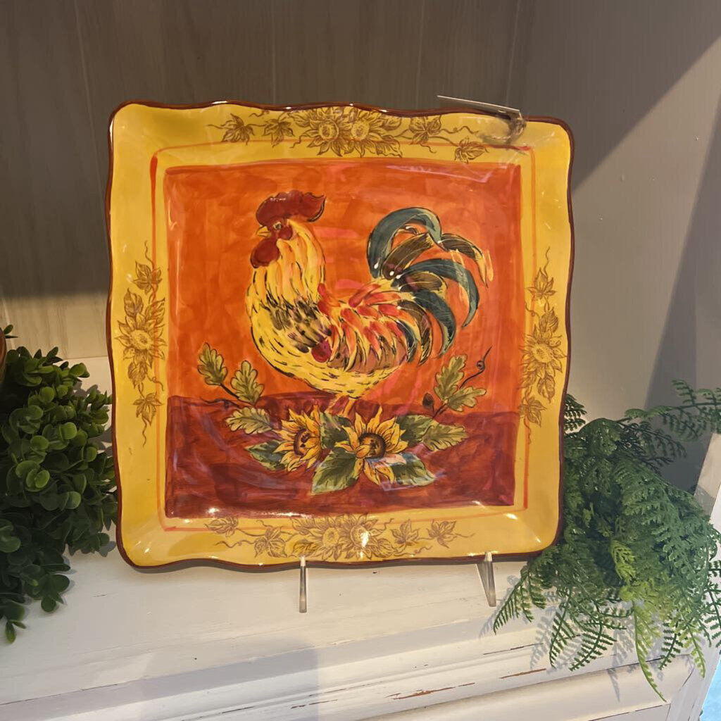 ROOSTER PLATE