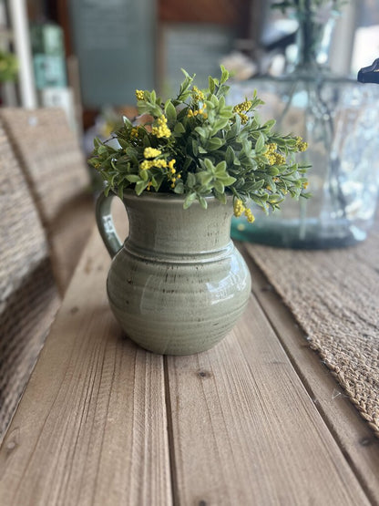 GREEN CLAY VASE