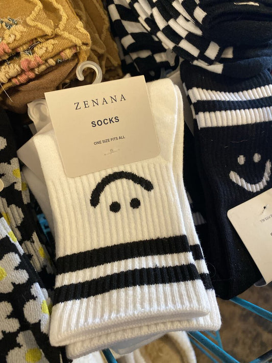 SMILEY FACE SOCKS