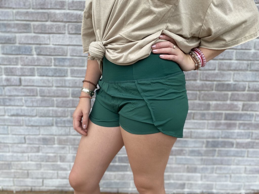 HIGH WAISTED RUNNING SHORTS