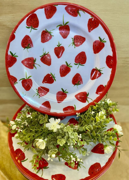 SERVING PLATE WITH FRUIT PATTERN